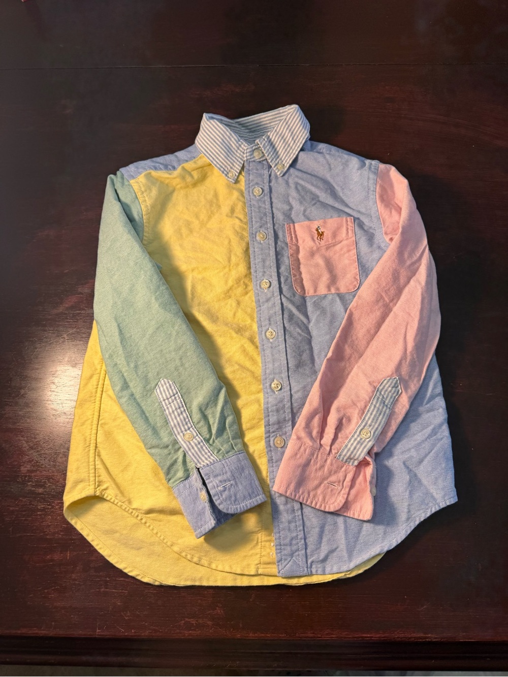 Polo by Ralph Lauren Pastel Colorblock Button-Down Shirt